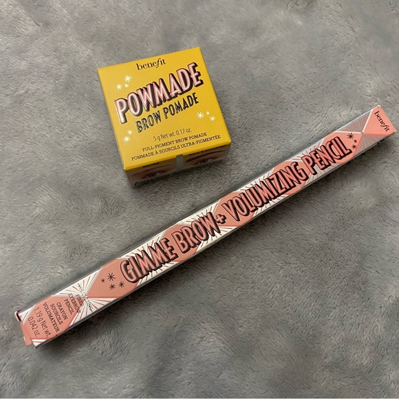 New! Benefit powmade brow pomade gimme brow volumizing pencil brown 27621 - Picture 6 of 11